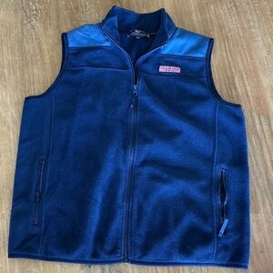 Vineyard Vines Navy Fleece Vest
